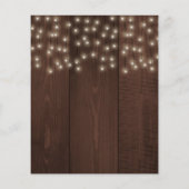 Rustikale Holzbräunungsdusche Flyer (Hinten)