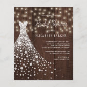 Rustikale Holzbräunungsdusche Flyer (Vorne)