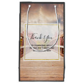 Rustikale Holzbrücke im Land Danke Kleine Geschenktüte (Vorderseite)