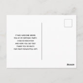 Rustikale Holzbrücke im Land Danke Postkarte (Rückseite)