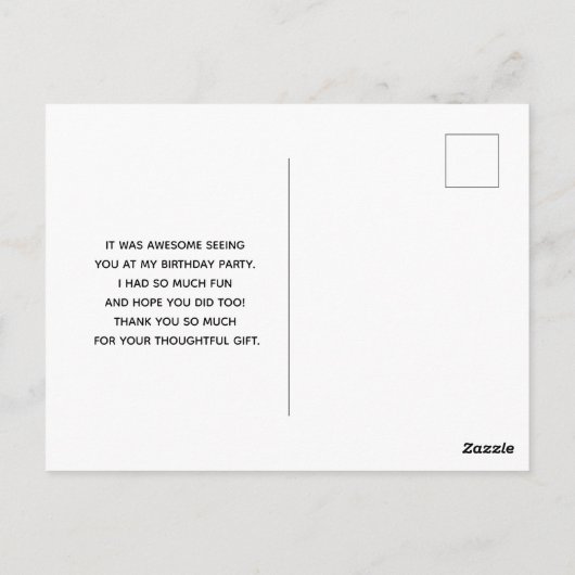 Rustikale Holzbrücke im Land Danke Postkarte (Rückseite)