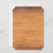 Rustikale Holzbrücke im Land Einladung (Rückseite)