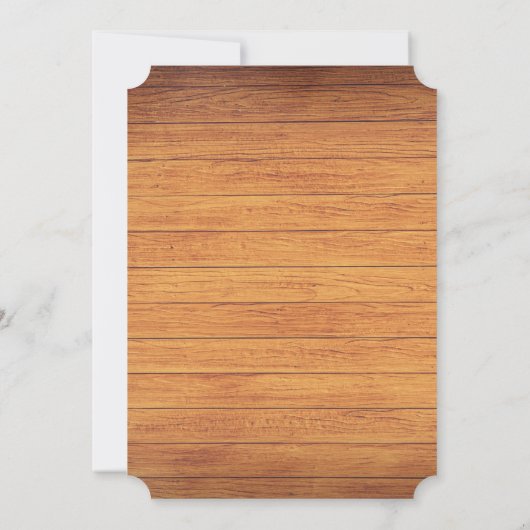 Rustikale Holzbrücke im Land Einladung (Rückseite)