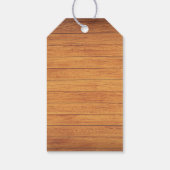 Rustikale Holzbrücke im Land Geschenkanhänger (Rückseite)