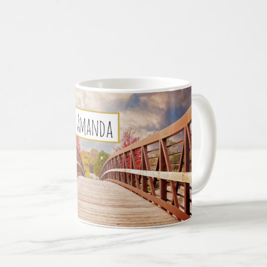 Rustikale Holzbrücke im Land Kaffeetasse (VorderseiteRechts)