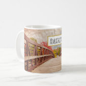 Rustikale Holzbrücke im Land Kaffeetasse (Vorderseite Links)