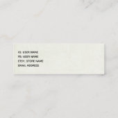 Rustikale Holzbrücke im Land Mini Visitenkarte (Rückseite)