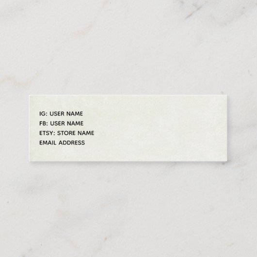 Rustikale Holzbrücke im Land Mini Visitenkarte (Rückseite)