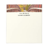 Rustikale Holzbrücke im Land Notizblock (Vorderseite)