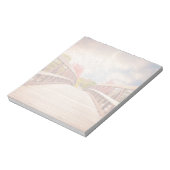 Rustikale Holzbrücke im Land Notizblock (Rotiert)