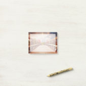 Rustikale Holzbrücke im Land Post-it Klebezettel (Auf Schreibtisch)