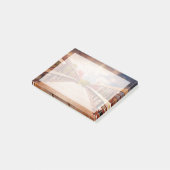 Rustikale Holzbrücke im Land Post-it Klebezettel (angewinkelt)