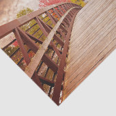 Rustikale Holzbrücke im Land Seidenpapier (Ausschnitt)