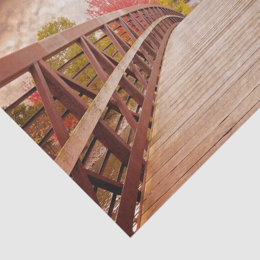 Rustikale Holzbrücke im Land Seidenpapier (Ausschnitt)