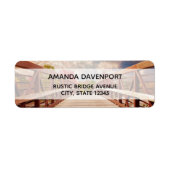 Rustikale Holzbrücke im Länderlabel (Vorne)