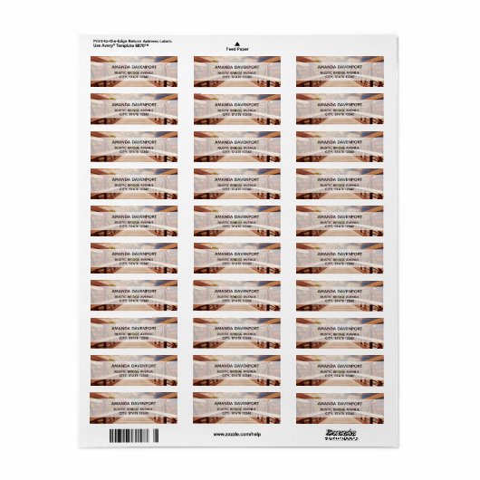 Rustikale Holzbrücke im Länderlabel (Vorne)