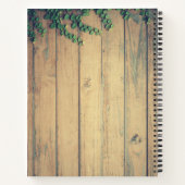 Rustikale Holzbrücke in der Country Monogram Notizblock (Rückseite)