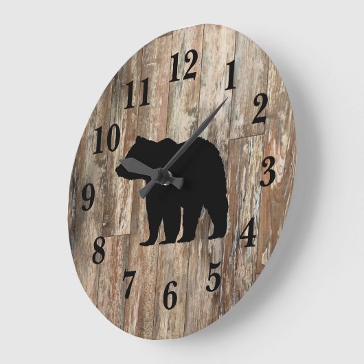 Rustikale Holzdekor große Uhr (Winkel)