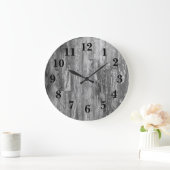 rustikale Holzdekoration Große Wanduhr (Zuhause)