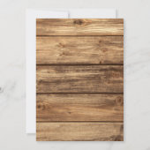  Rustikale Holzeinladung Einladung (Rückseite)