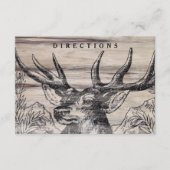 Rustikale Holzeinsteckkarte Begleitkarte (Vorderseite)