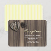 Rustikale hölzerne begleitkarte (Vorne/Hinten)