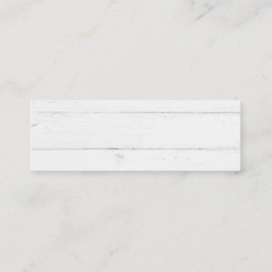 rustikale hölzerne Blumen-RVSP Mini Visitenkarte (Rückseite)