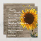 Rustikale hölzerne einladung (Vorne/Hinten)