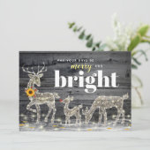 Rustikale hölzerne einladung (Stehend Vorderseite)