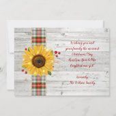 Rustikale hölzerne einladung (Rückseite)