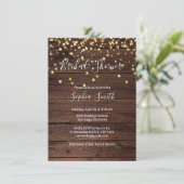 Rustikale hölzerne einladung (Stehend Vorderseite)