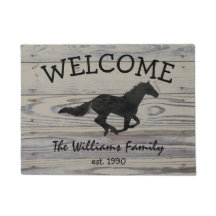 Rustikale hölzerne galoppierende