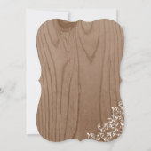 Rustikale hölzerne Korn-Brautparty-Einladungen Einladung (Rückseite)