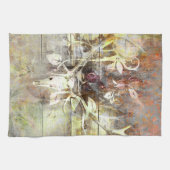 Rustikale hölzerne Korn-Hirsch-Schädel-mit Geschirrtuch (Horizontal)