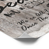 Rustikale hölzerne Leinwand-Auswahl Seat nicht Poster (Ecke)