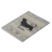 Rustikale hölzerne notizblock (Linke Seite)