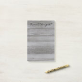 Rustikale hölzerne Post-Itanmerkungen Post-it Klebezettel (Auf Schreibtisch)