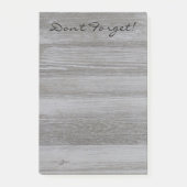 Rustikale hölzerne Post-Itanmerkungen Post-it Klebezettel (Vorderseite)