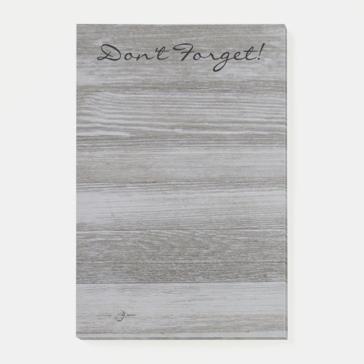 Rustikale hölzerne Post-Itanmerkungen Post-it Klebezettel (Vorderseite)