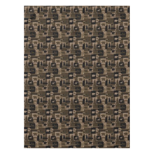 Rustikale hölzerne tischdecke (Vorderseite)