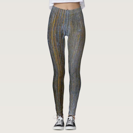 Rustikale hölzerne Töne der kundenspezifischen Leggings (Vorderseite)
