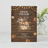 Rustikale Holzfallenleuchten beleuchten die Bar Einladung (Stehend Vorderseite)