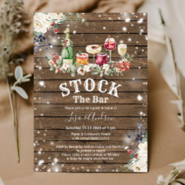 Rustikale Holzfäller Dusche Stock die Bar Einladung