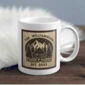 Rustikale Holzfamilie Kabine Zuhause Brown Name Ke Kaffeetasse