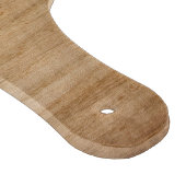 Rustikale Holzfamilie nach Hochzeit Datum Rotes He Schneidebrett (Ecke)