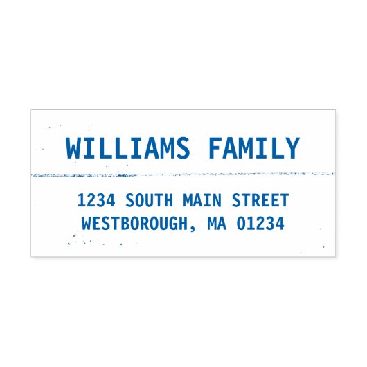 Rustikale Holzfamilie Name Custom Rücksendeadresse Permastempel (Design)