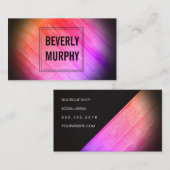 Rustikale Holzfarbe Verschönerung Vignette Visitenkarte (Vorne/Hinten)