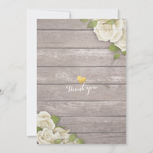 Rustikale Holzflorenleuchten Save the Date (Rückseite)