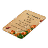 Rustikale Holzflorenschmetterlingssehen retten das Magnet (Linke Seite)