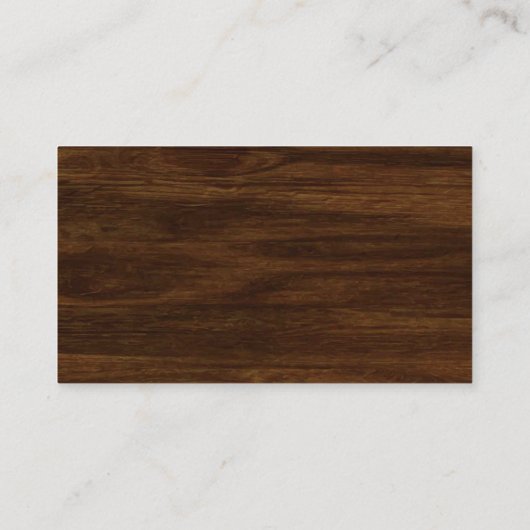 Rustikale Holzflorentenkarte Begleitkarte (Rückseite)